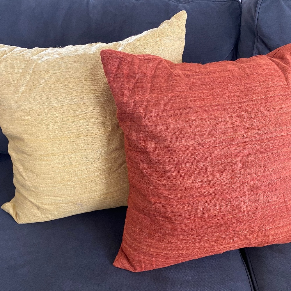 Crate & Barrel throw pillows